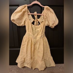 Boutique Style Dress with Open Back & Bow